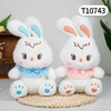 Thú bông 40cm Thỏ đeo yếm  - T10743