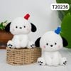 Thú bông 21cm Cún đội mũ len -T20236