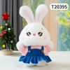 Thú bông 21cm Thỏ mặc váy xanh dương -T20395