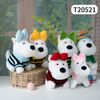 Thú bông 27cm cún West Highland mực áo len-T20521
