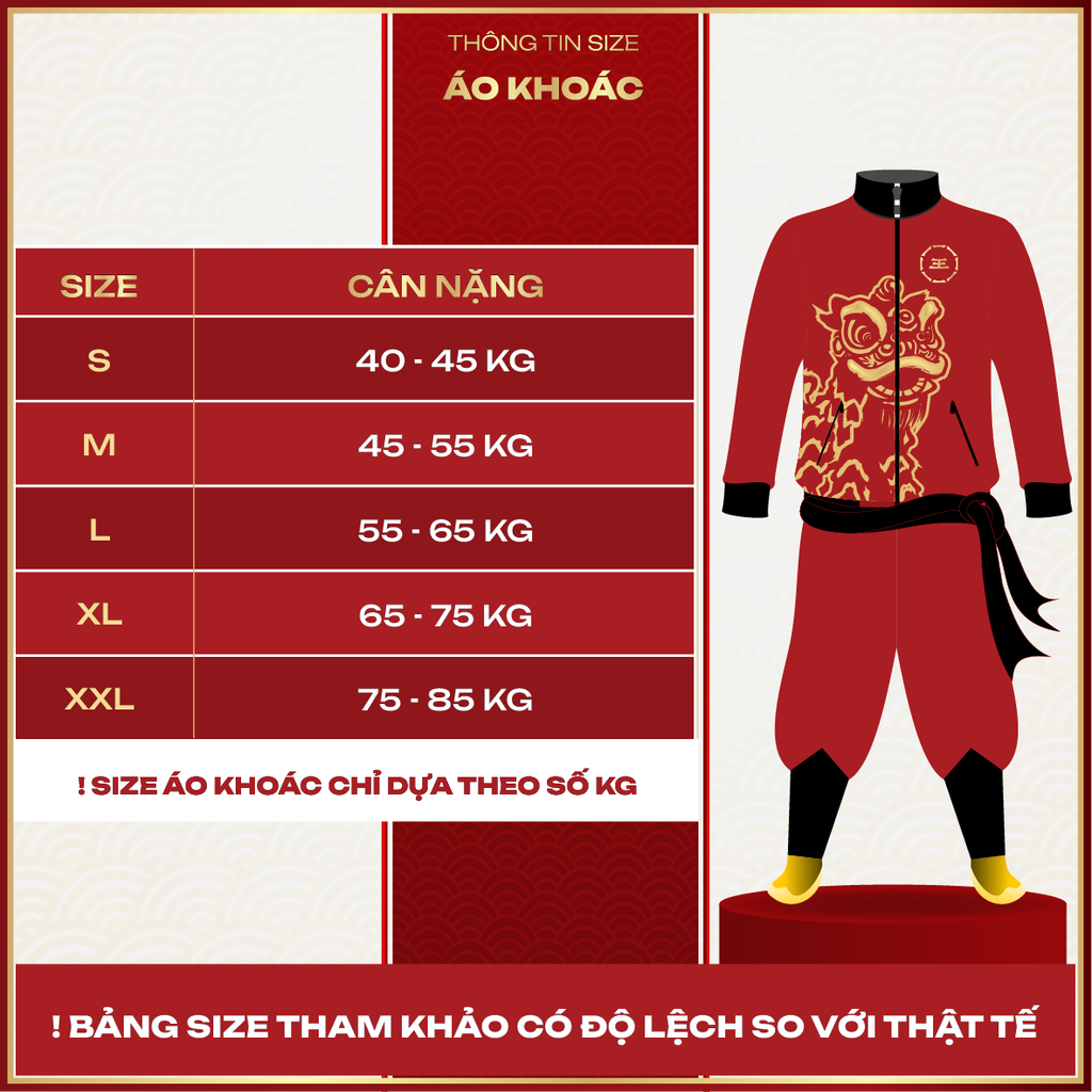 Áo khoác lân sư rồng 01-AK25