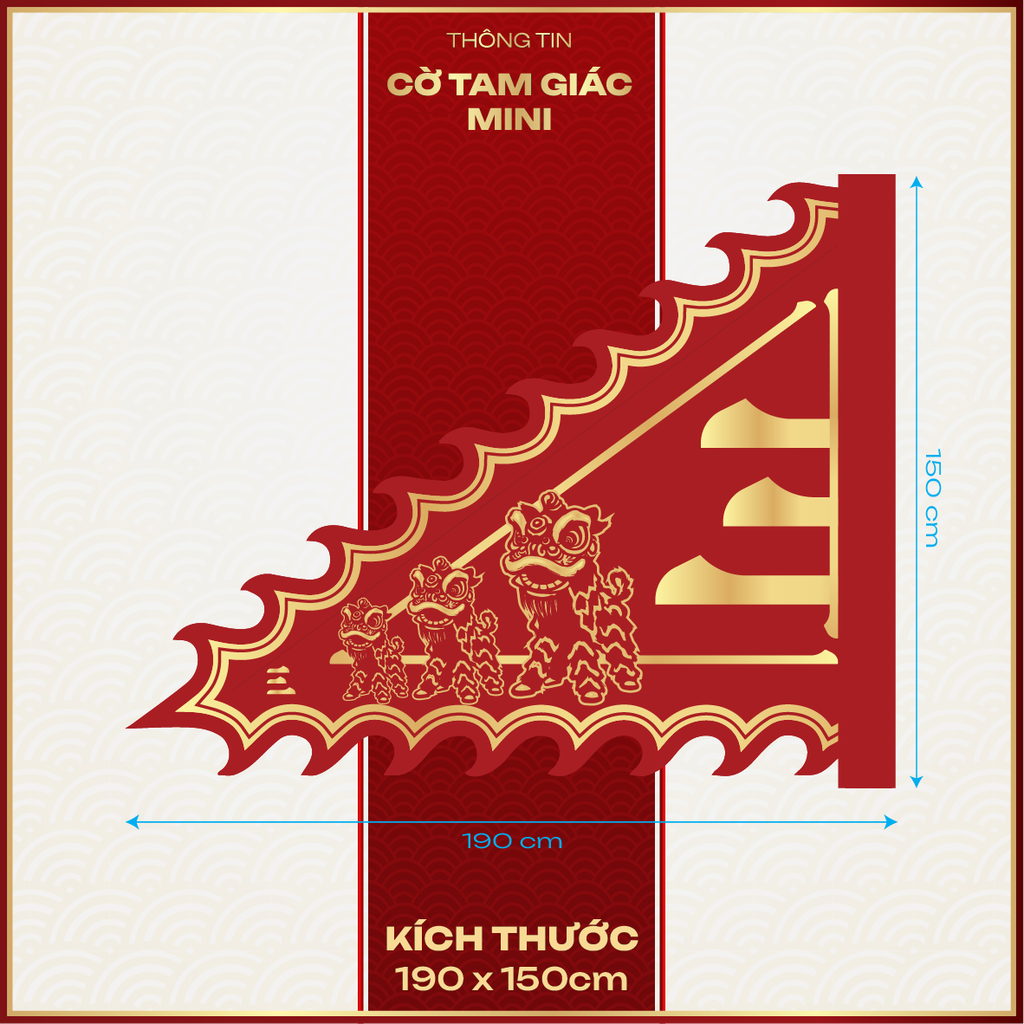 Cờ lệnh 2 lá lân sư rồng 03-CO2N
