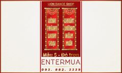 Liễn lân sale Mẫu 5 - Đỏ trơn