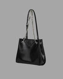  Túi Bucket Da Bóng Two-way Chain 