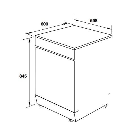 Máy Rửa Bát Hafele HDW-F60G 535.29.590 - 12 bộ– Bán Buôn Hafele Việt Nam