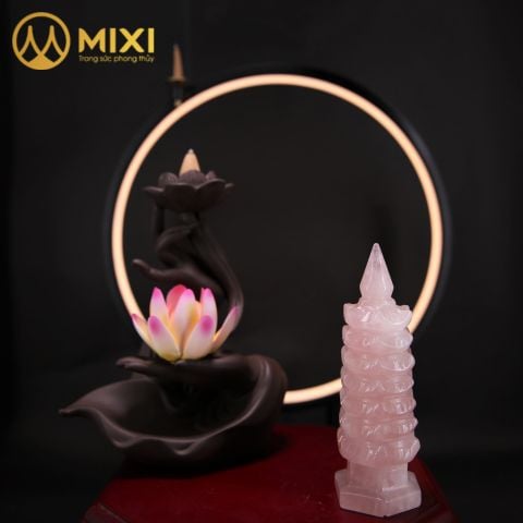 Tháp Văn Xương Thạch Anh Hồng 7 Tầng