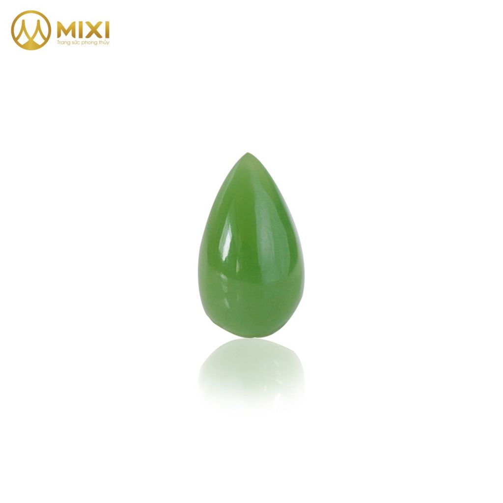 Mặt Đá Ngọc Bích Nephrite Hình Giọt Nước
