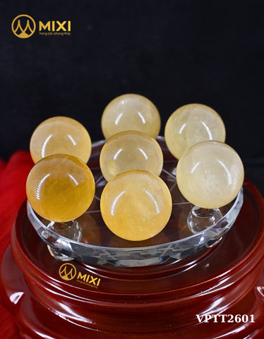 Bộ Thất Tinh Canxit Vàng