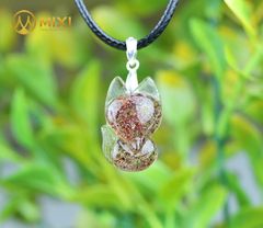 Mặt Dây Hồ Ly Thạch Anh Super Seven 2A Ba Đuôi