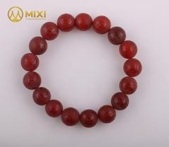Vòng Tay Mã Não Đỏ Nhám Kinh Phật