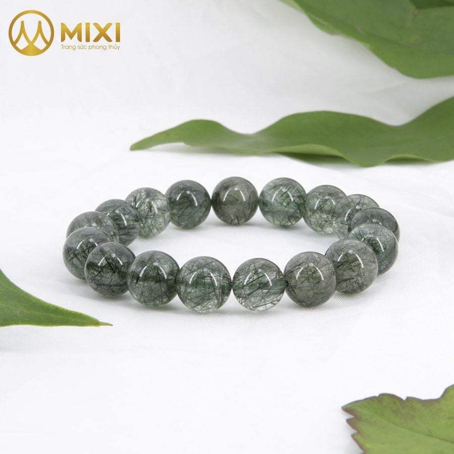 Vòng Tay Thạch Anh Tóc Xanh 3A