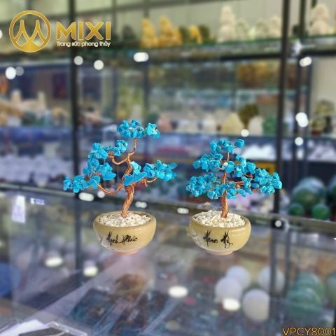 Cây Tài Lộc Đá Amazonite Mini