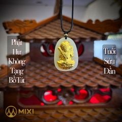 PBM Hư Không Tạng Bồ Tát Ngọc Bích Nephrite Mạ Vàng