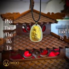 PBM Thiên Thủ Thiên Nhãn Bồ Tát Ngọc Bích Nephrite Mạ Vàng