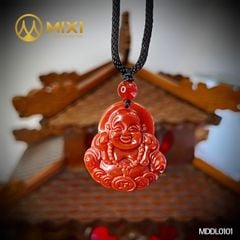 Mặt Dây Phật Di Lặc Mã Não Đỏ