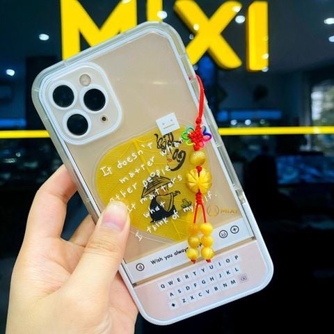 Dây Treo Điện Thoại Cỏ 4 Lá Mắt Hổ Vàng Tươi 1.5