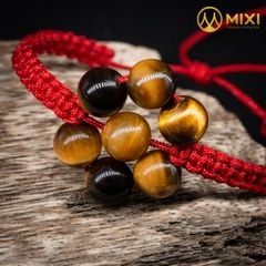 VT Mắt Hổ Nâu 1A_6 Tết Hoa Dây Dù Đỏ