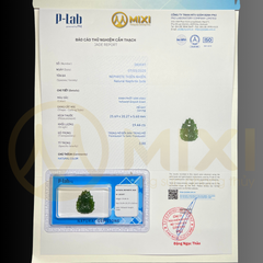 Mặt Dây Hồ Ly Ngọc Nephrite 3A Chúa