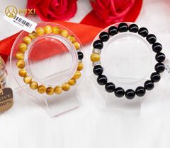 VT Núi Lửa Mix Hạt Đá Mắt Hổ Vàng Tươi