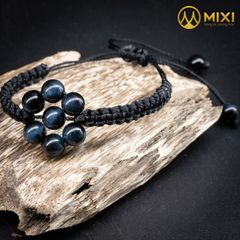 VT Mắt Hổ Xanh Đen 2A_6 Tết Hoa Dây Dù Đen