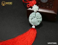 Dây Treo Ô Tô Ngọc Jade Phật Di Lặc
