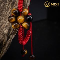 VT Mắt Hổ Nâu 1A_6 Tết Hoa Dây Dù Đỏ