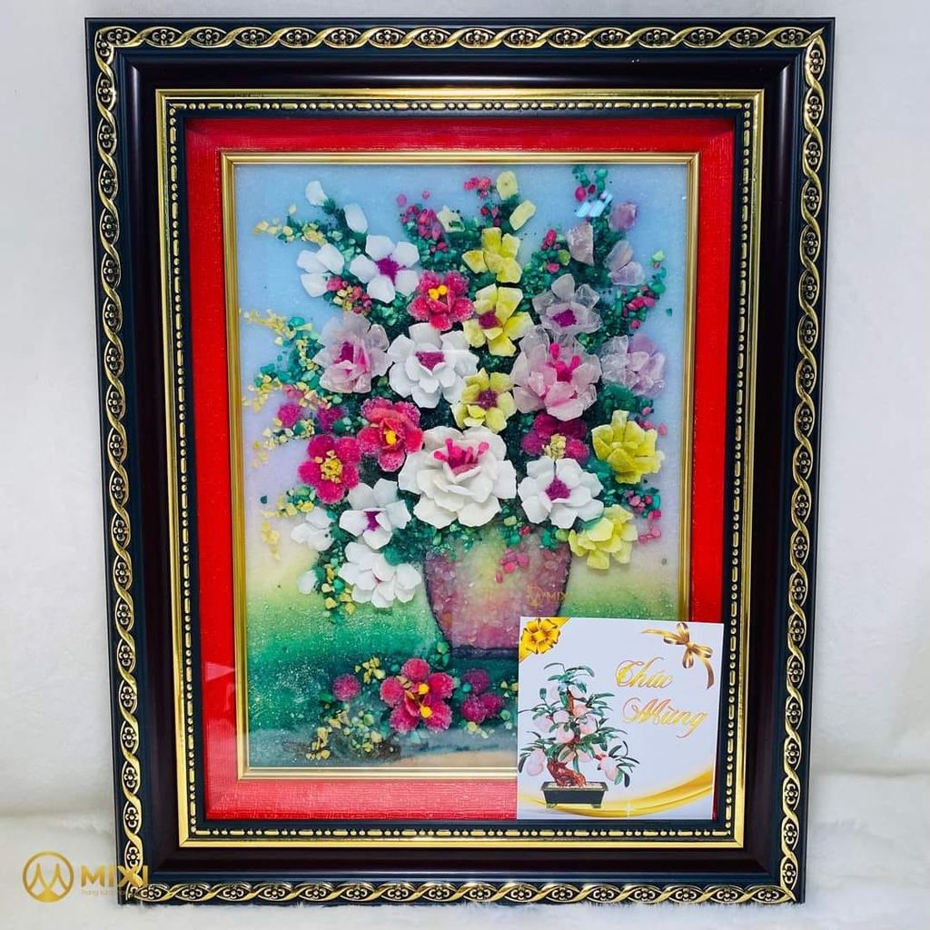 Tranh Đá Nổi Bình Hoa