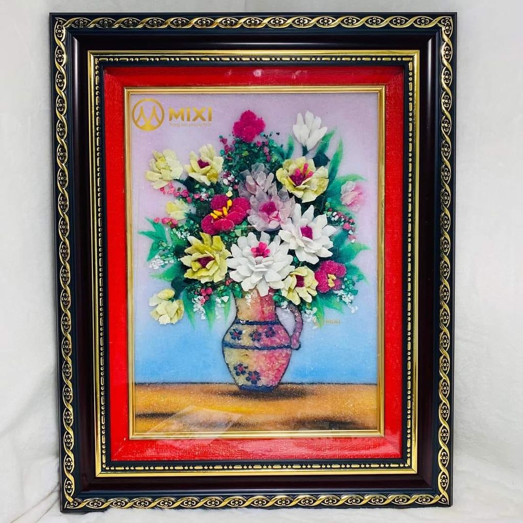 Tranh Đá Nổi Bình Hoa