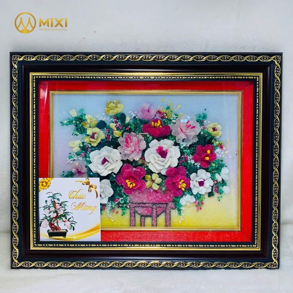 Tranh Đá Nổi Bình Hoa