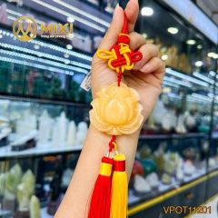 Khánh Treo Ô Tô Cát Tường Hoa Sen Ngọc Hoàng Long