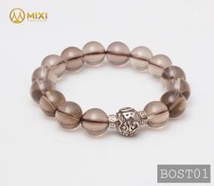 VT Đá Thạch Anh Khói_12 Mix Charm Omshanti Bạc 925_12_BOST01