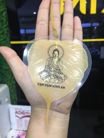 Lá Bồ Đề In Hình Phật QT