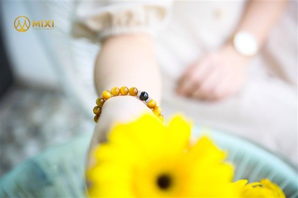 VT Mắt Hổ Vàng Tươi Mix Hạt Đá Núi Lửa