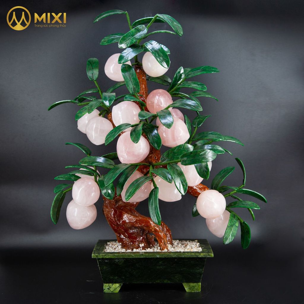 Cây Đào Thạch Anh Hồng