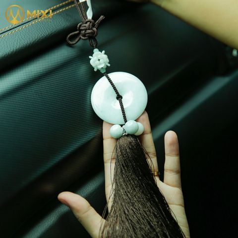 Dây Treo ô tô Ngọc Jade Đồng Tiền
