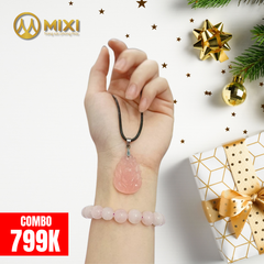 Combo VT Thạch Anh Hồng Madagascar 2A_8 và MD Hồ Ly  Thạch Anh Hồng 2A Chúa_To