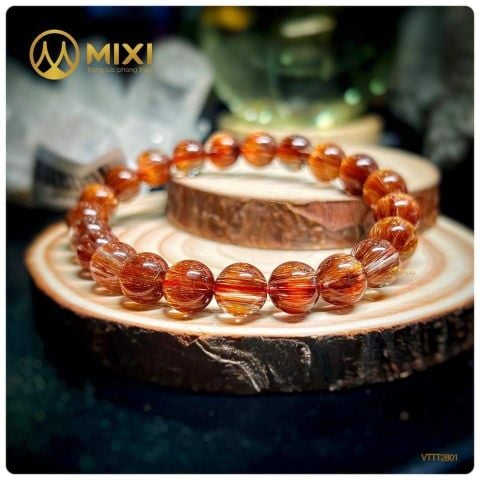 Vòng Tay Thạch Anh Tóc Đỏ 7A