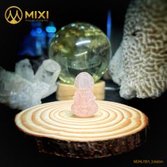 Mặt Dây Phật Quan Âm Thạch Anh Hồng 2A