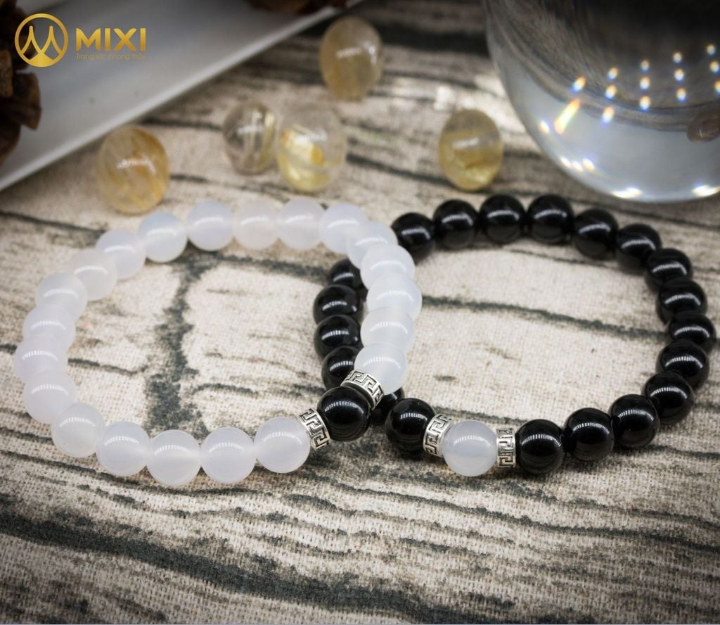 VT Mã Não Trắng Mix Hạt Đá Núi Lửa