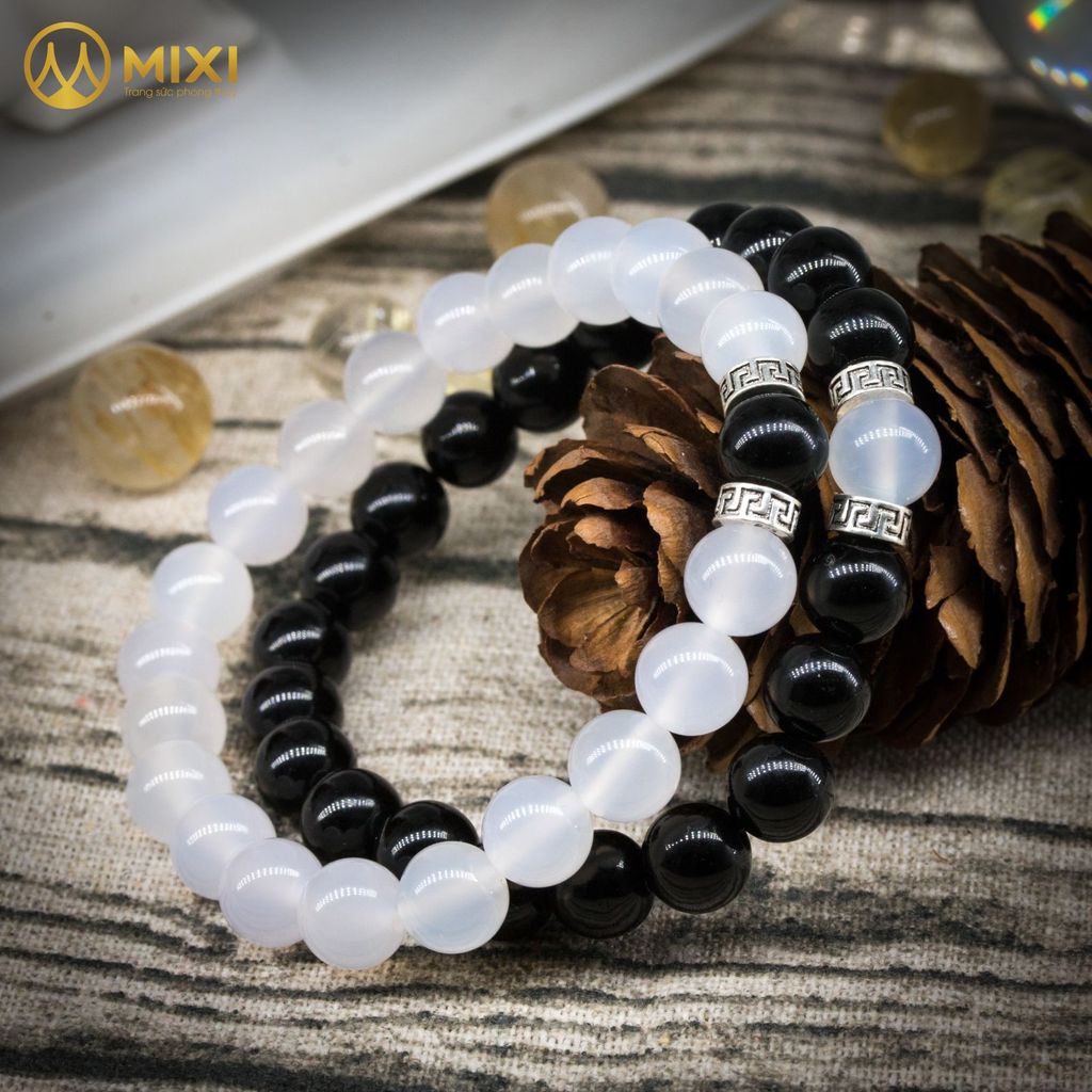 VT Mã Não Trắng Mix Hạt Đá Núi Lửa
