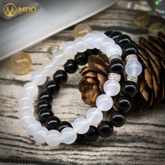 VT Mã Não Trắng Mix Hạt Đá Núi Lửa