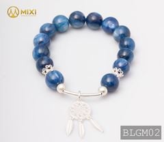 VT Đá Kyanite 1A_10 Mix Charm Lưới Giấc Mơ (Dreamcatcher) Bạc 925_BLGM02