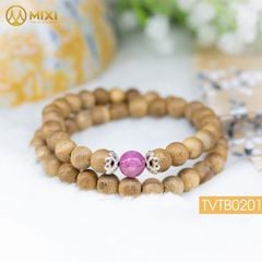VT Gỗ Trầm Hương Tốc Vườn_8 Mix Hạt Đá Tourmaline_8