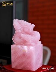 Ấn Rồng Thạch Anh Hồng