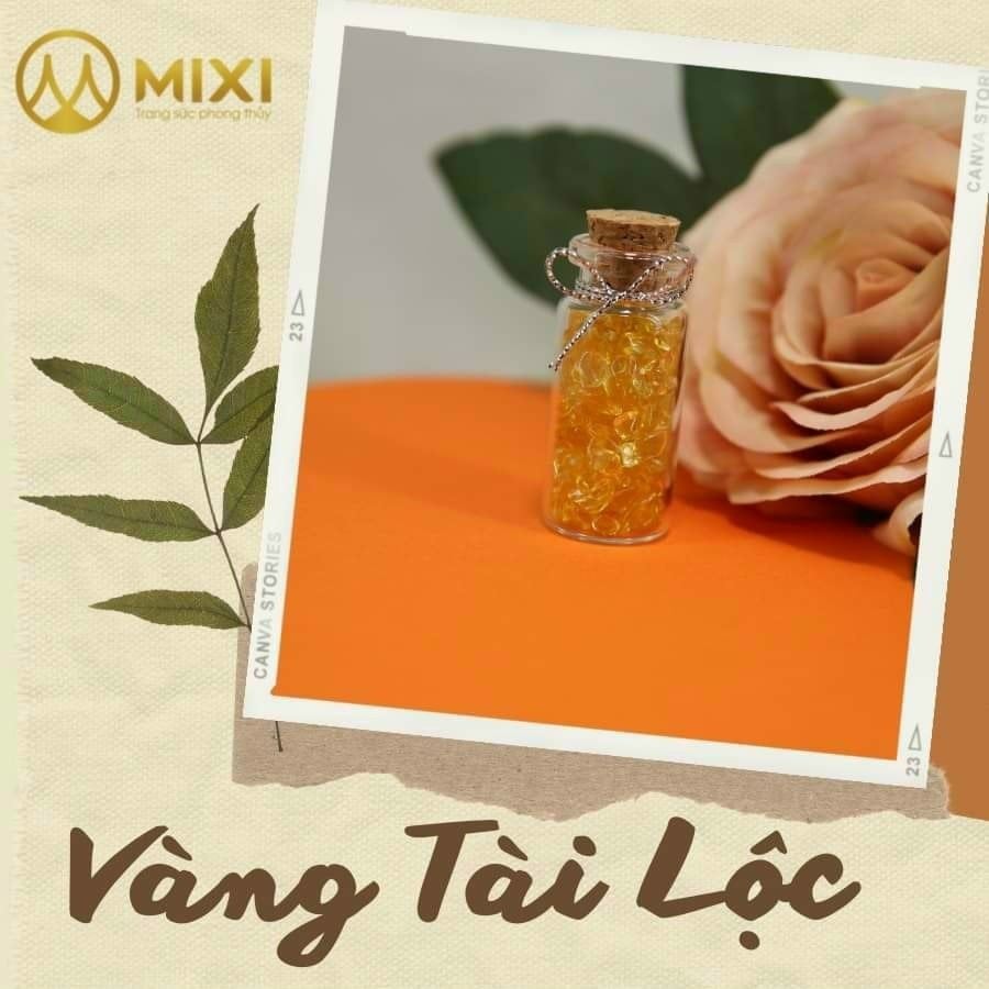 Bộ 6 Lọ Thạch Anh Vụn Phong Thủy
