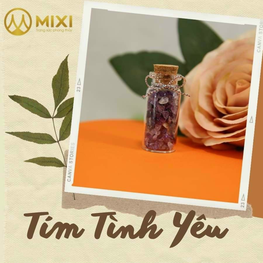 Lọ Thủy Tinh Đá Thạch Anh Tím