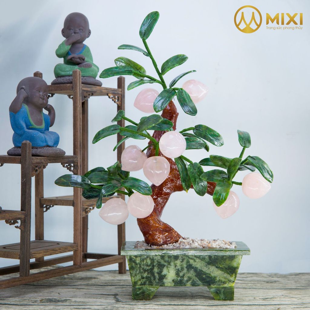 Cây Đào Thạch Anh Hồng