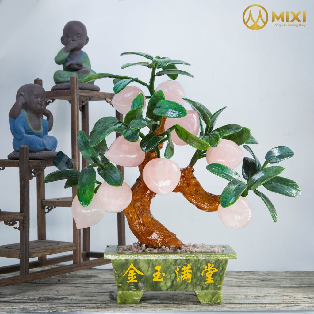Cây Đào Thạch Anh Hồng