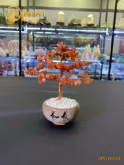 Cây Tài Lộc Mã Não Đỏ Mini