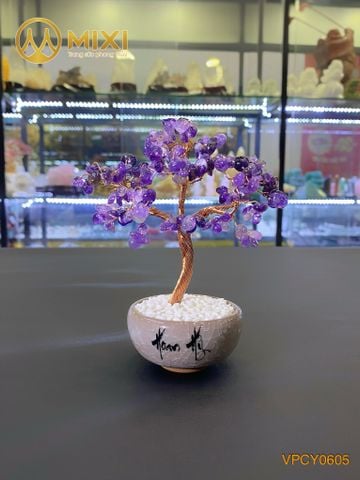 Cây Tài Lộc Thạch Anh Tím Mini